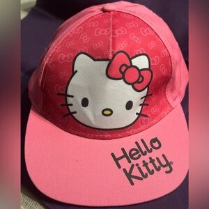 Girls Hello Kitty Pink Cap with Bow Design